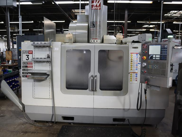 Haas VF-3SS CNC Vertical Machining Center, 12K Spindle, 24 Station SMTC, Probing, TSC, 4th and 5th Axis Brushless Drives