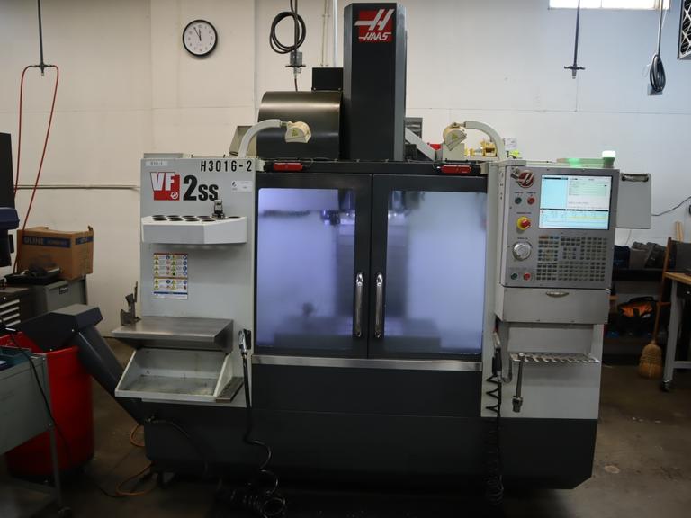 Haas VF-2SS CNC Vertical Machining Center, 12K Spindle, 24 Station SMTC, Probing, TSC, Chip Auger, 4th-Axis Brushless Drive - NEW 2014