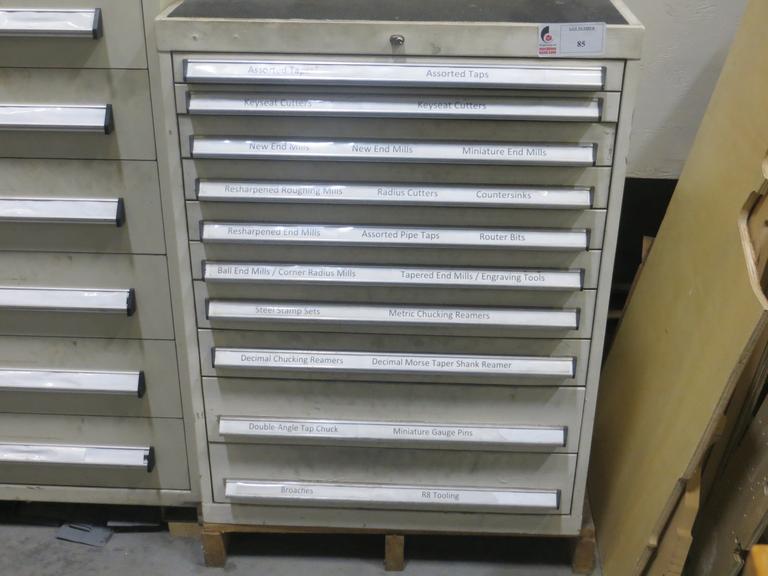 Heavy Duty Cabinet (10) Drawer w Contents