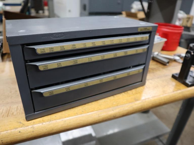 Huot Fractional Drill Index 3 Drawer with Contents