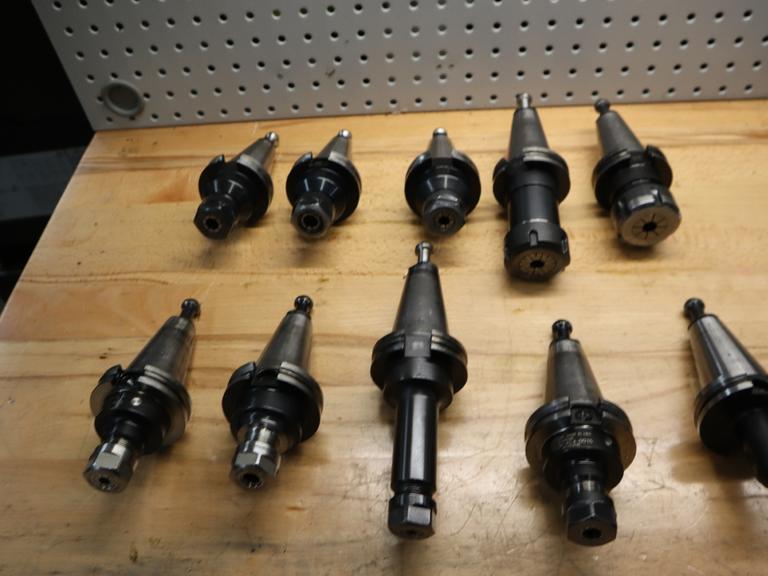 CT 40 Taper Tool Holders: (3) ER20 Collet Holders, (4) ER16 Collet Holders, (2) ER32 Collet Holders, (1) End Mill Holder