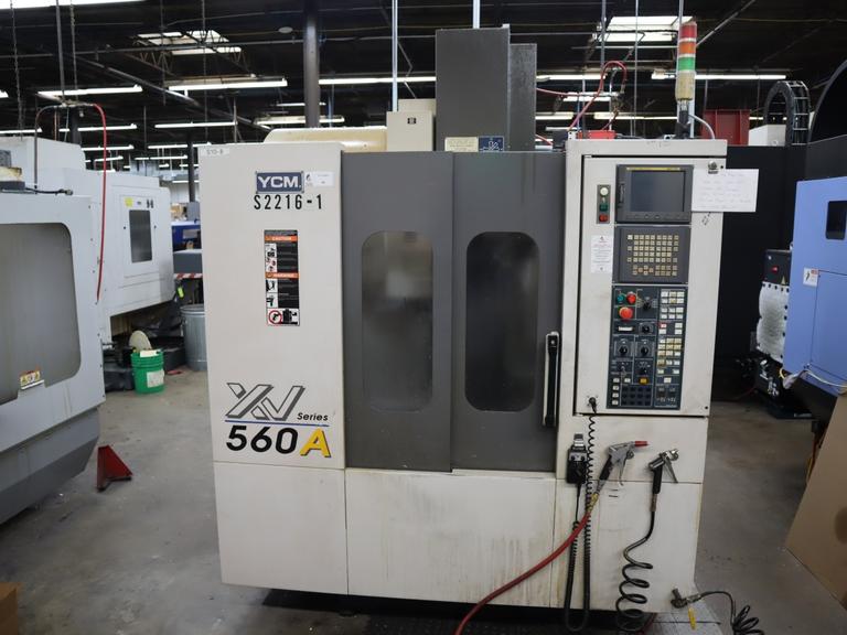 YCM Model XV560A 3-Axis CNC Vertical Machining Center, 10K RPM Spindle, 20 Station Side Mount ATC