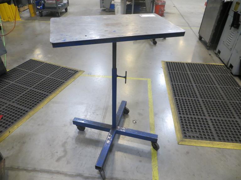 Adjustable Carts on Casters 28" X 16" Table Top