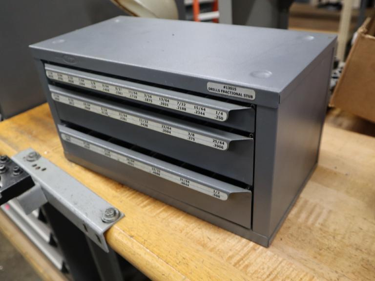 Huot Fractional Stub Drill Index 3 Drawer with Contents