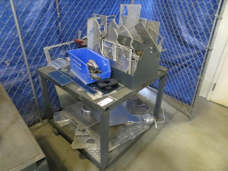 Heavy Duty Cart w Contents, Portable on Casters