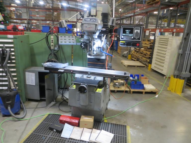 Southwest Industries Trak DPM 3-Axis CNC Vertical Bed Mill w Trak A.G.E 3 CNC Control, Kurt Power Draw Bar, 10" x 50" T-Slotted Table and MORE!
