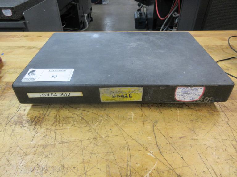 DoAll Black Granite Surface Plate 18"x12"x2"