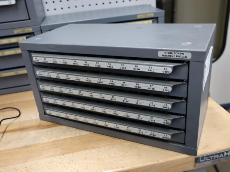 Huot Number Drill 5 Drawer Index with Contents