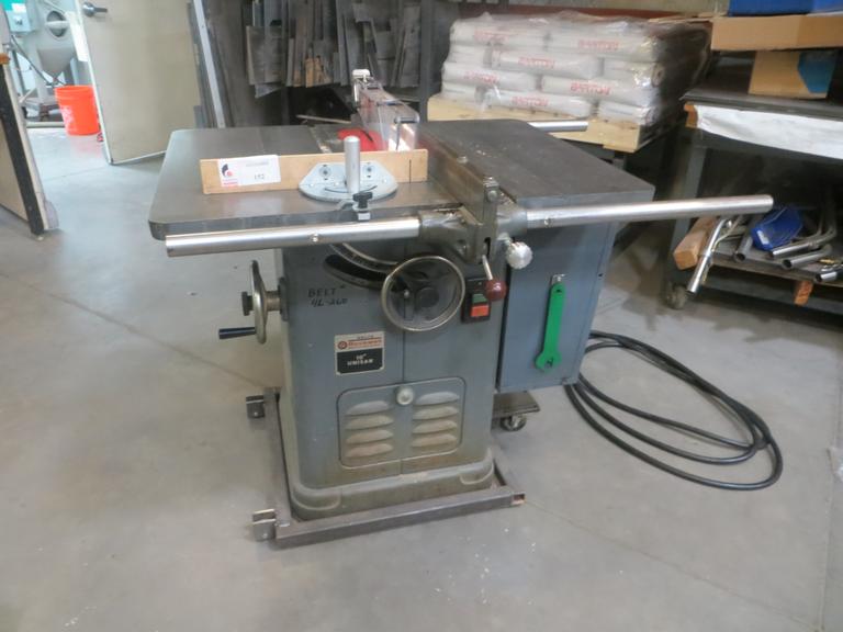 Rockwell Series 34-50 10" Table  Saw with Assorted Blades and Manuals, Portable on Casters