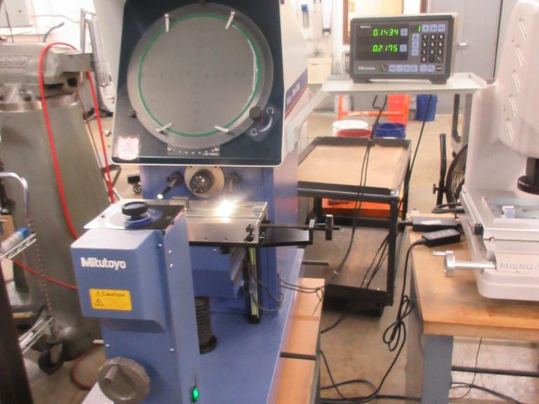 Mitutoyo Model PH-A14 Optical Comparator with KA-12 Counter DRO