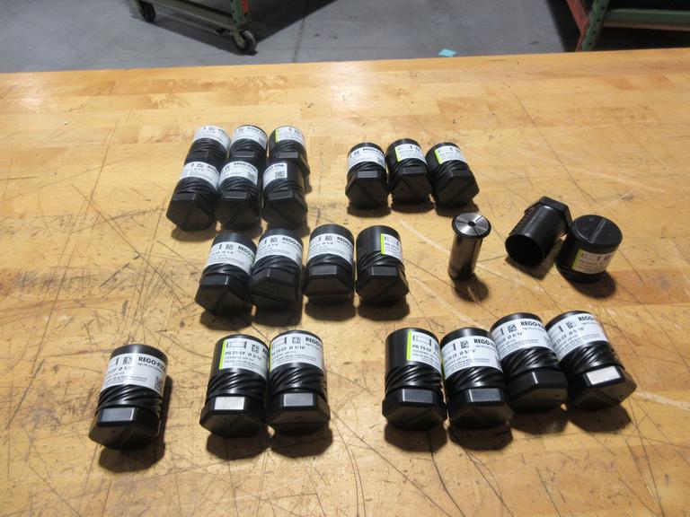 Rego-Fix PowerGrip Collets PG 25-CF (21 pcs), Diameters 1/8" (1), 3/16" (2), 5/16" (4), 1/4" (5), 3/8" (6), 1/2" (3), **All New in Packages**