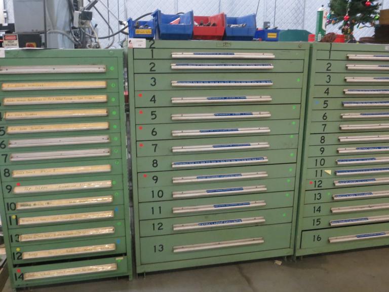 Heavy Duty Cabinet 13 Drawer Cabinet and Contents
