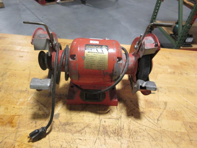 Force International 6" Double End Bench Grinder