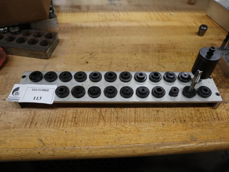 Command XTC1 Bilz Style Tap Collets on Divider Racks