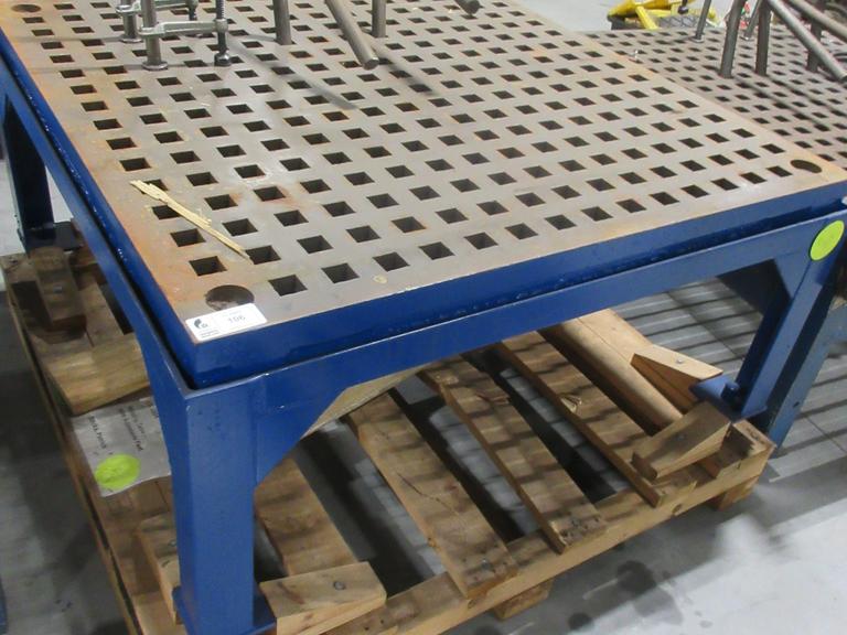 Weldsale Co. 5’ x 5’ Welding Table Platen and Assorted Tooling