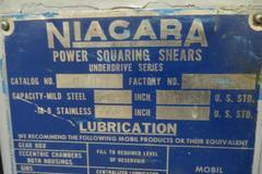 Niagara Model 76B 1/4 Power Squaring Shear with  5' Squaring Arm and 2-Front Sheet Supports