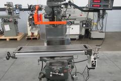 Bridgeport 2J Vertical Knee Mill, Mitutoyo 2-Axis DRO, Quill Scale, Power Table Feed