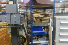 Shelving Unit w 5 Shelves & Contents
