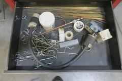 Craftsman Rolling Cart Tool Box w Contents of Clamps, Air Tools AND More