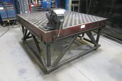 Heavy Duty Welding Table 60" x 60" w Stand, Portable on Casters