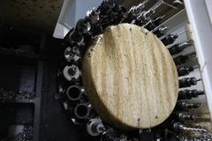YCM Model NSV102A CNC Vertical Machining Center, 12K Spindle, 30 Station Side Mount ATC, Chip Conveyor