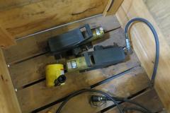 Enerpac Hand Pump and (2) Enerpac PA-133 Hydraulic Pump, Enerpac Hydraulic Ramp