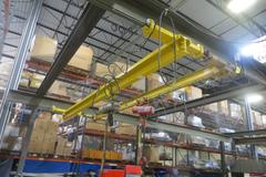 Overhead Shop Crane - Approx 34' X 24' area with (2) Single Girder Underslung Bridges, 1-CM Lodestar 1/2 Ton & 1-Duff Lynx 1/2 Ton Electric Hoists