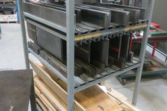 Press Brake Dies on Portable Rack w Contents