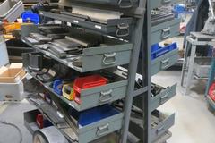 Heavy Duty Storage w (11) Adjustable Shelves w Contents of Dies and MORE!