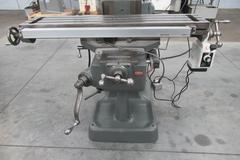 Bridgeport 2J Vertical Knee Mill, Mitutoyo 2-Axis DRO, Quill Scale, Power Table Feed