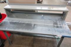 Metal Top Workbench with Upper and Lower Shelf