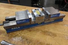 Kurt HDL4 4" Double Lock Machine Vise with Hard Jaws and Handle