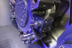 Doosan Puma 2100SY CNC Lathe, Live Milling, Y-Axis, Sub-Spindle, C-Axis Main and Sub, Chip Conveyor, Parts Catcher, Conveyor