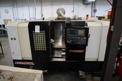 Amera Seiki T-412MC CNC Turning Center with Live Milling, 12 Station Turret, 12" 3-Jaw Chuck, Tailstock, Chip Conveyor, Auto Tool Presetter