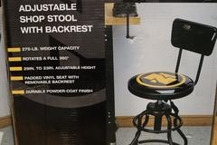 Northern Tool Adjustable Shop Stool With Backrest (2)