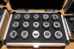 Haas ER16(10),  ER25(15), ER32(18) Complete Collet Sets In Case - BRAND NEW! 04-0718, 04-0719, 04-0720