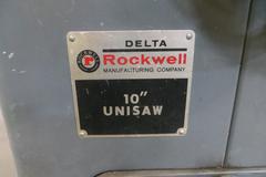 Rockwell Series 34-50 10" Table  Saw with Assorted Blades and Manuals, Portable on Casters