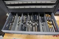 Huot Letter Stub Drill Index 3 Drawer with Contents