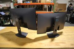 Dell 27" Monitors (2) with Swiveling Height Adjustable Stands ** No Cables Included**