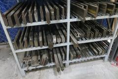 Press Brake Dies - Large Assortment on Storage Cart