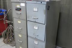 Cabinet w 4 Drawers (2) w Contents of Welding Supplies