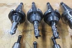 CAT40 End Mill Tool Holders (12pcs), Diameters 3/4", 1/2", 3/8", 1/4", 3/16", 1/8"