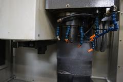 YCM Model XV560A 3-Axis CNC Vertical Machining Center, 10K RPM Spindle, 20 Station Side Mount ATC