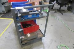 Steel Cart on Casters No Contents