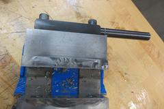 Kurt D688 6" Machine Vise with Handle, Hard Jaws, and Back Stop