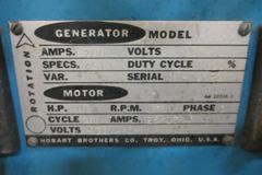 Hobart Model MC 200 Multi Process Welder W Hobart AGH- 27 Wire Feed