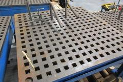 Weldsale Co. 5’ x 5’ Welding Table Platen and Assorted Tooling