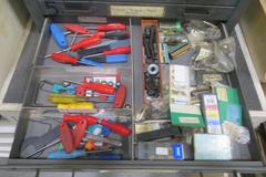6 Drawer Cabinet and Contents- Included a LARGE SUPPLY Of Inserts, Hardware AND MORE!