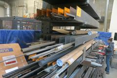 Cantilever Rack, Adjustable w (14) Arms- Large Assortment of Stock