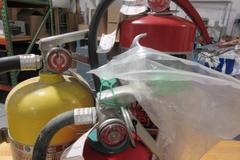 Full Fire Kit! Fire Extinguishers ABC & Gas Can w/ Lighter 